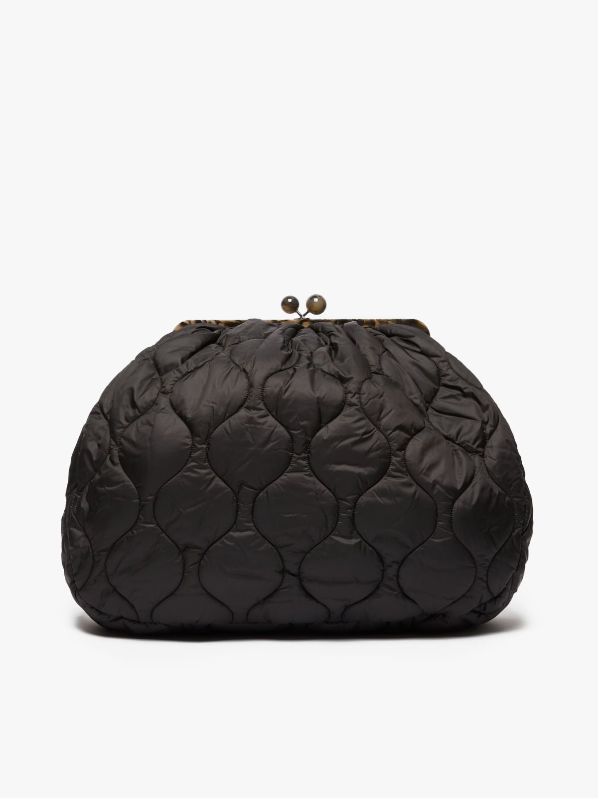 Large Pasticcino Bag in nylon fabric - BLACK - Weekend Max Mara - 3