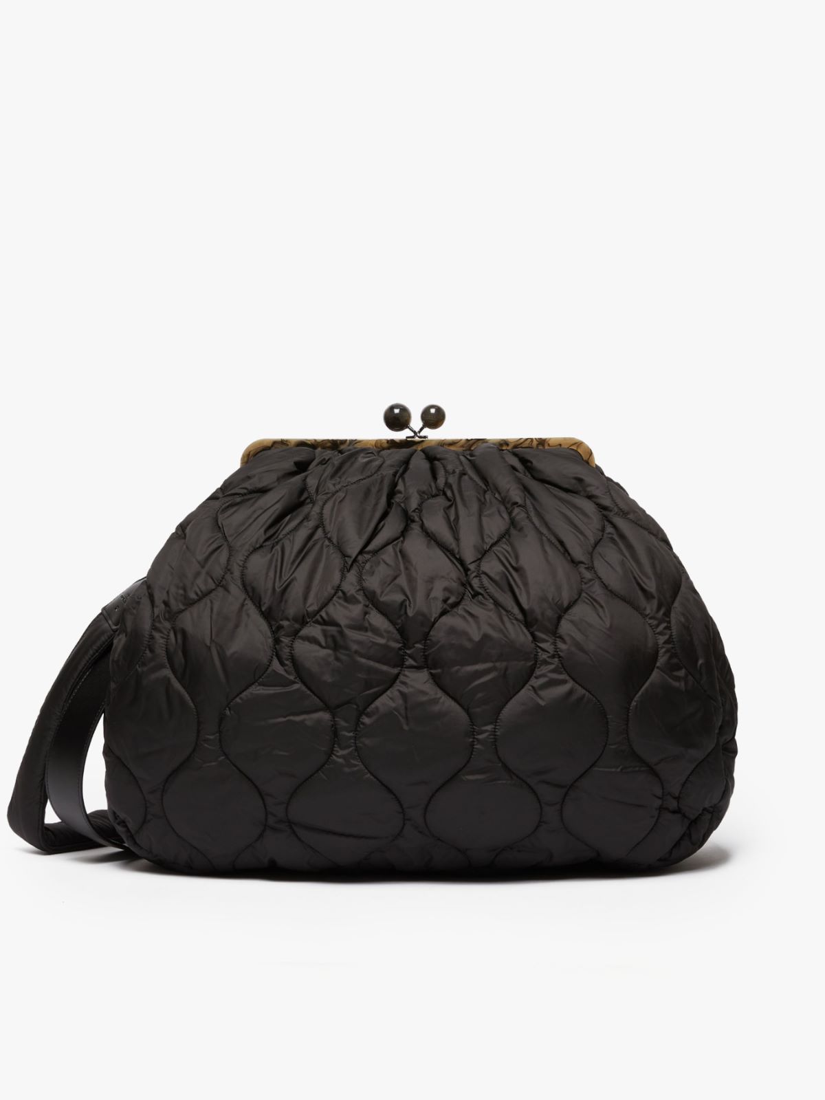 Large Pasticcino Bag in nylon fabric - BLACK - Weekend Max Mara