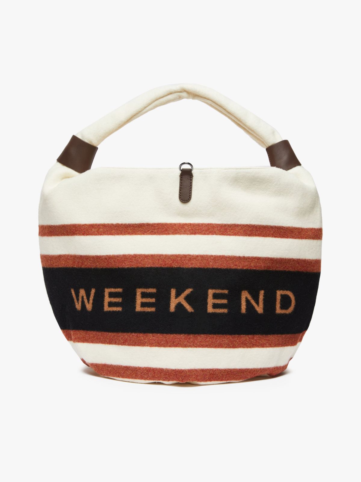 Shopping bag in jacquard wool - IVORY - Weekend Max Mara - 3