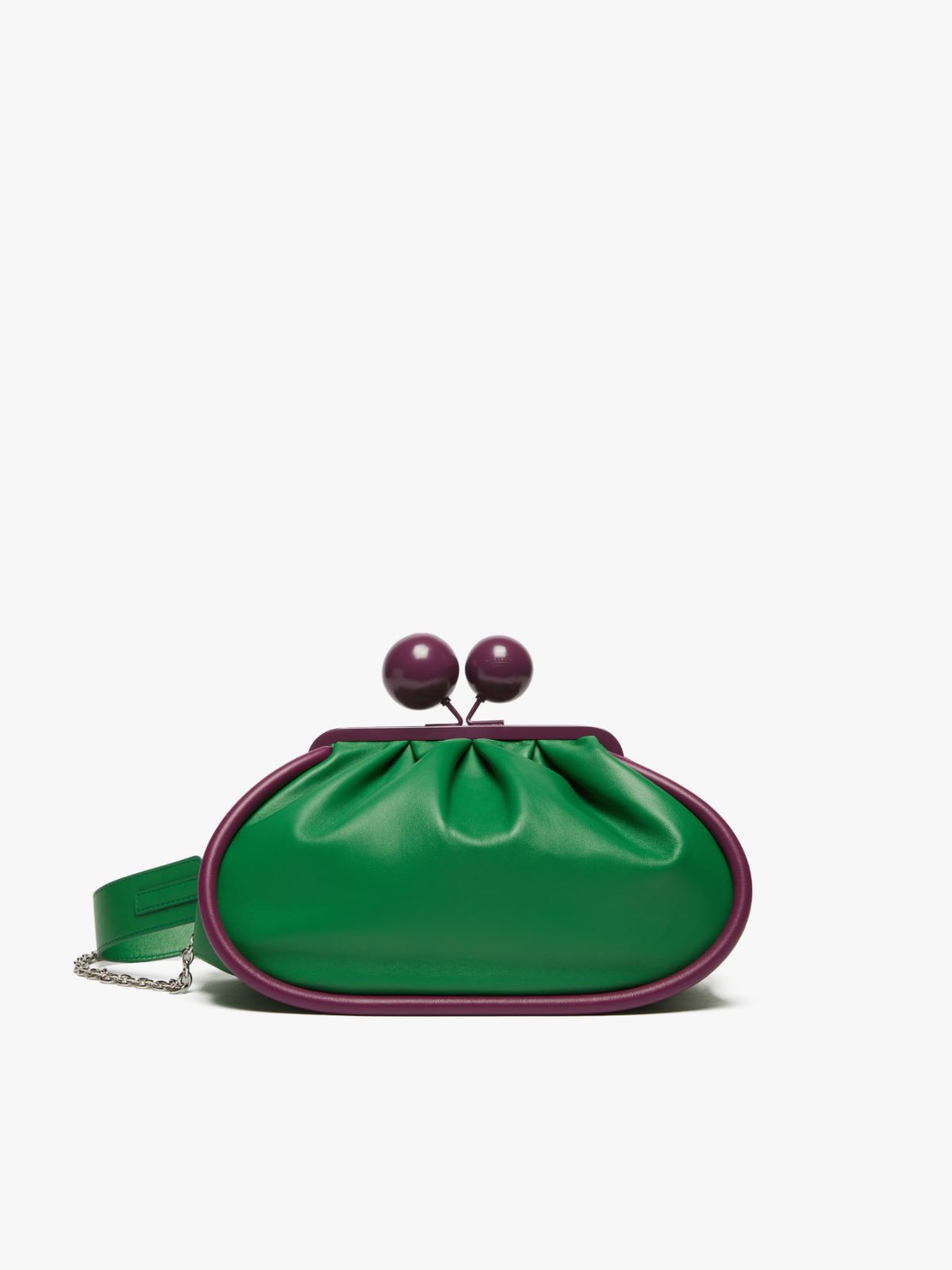 Medium Pasticcino Bag in nappa leather, green | Weekend Max Mara