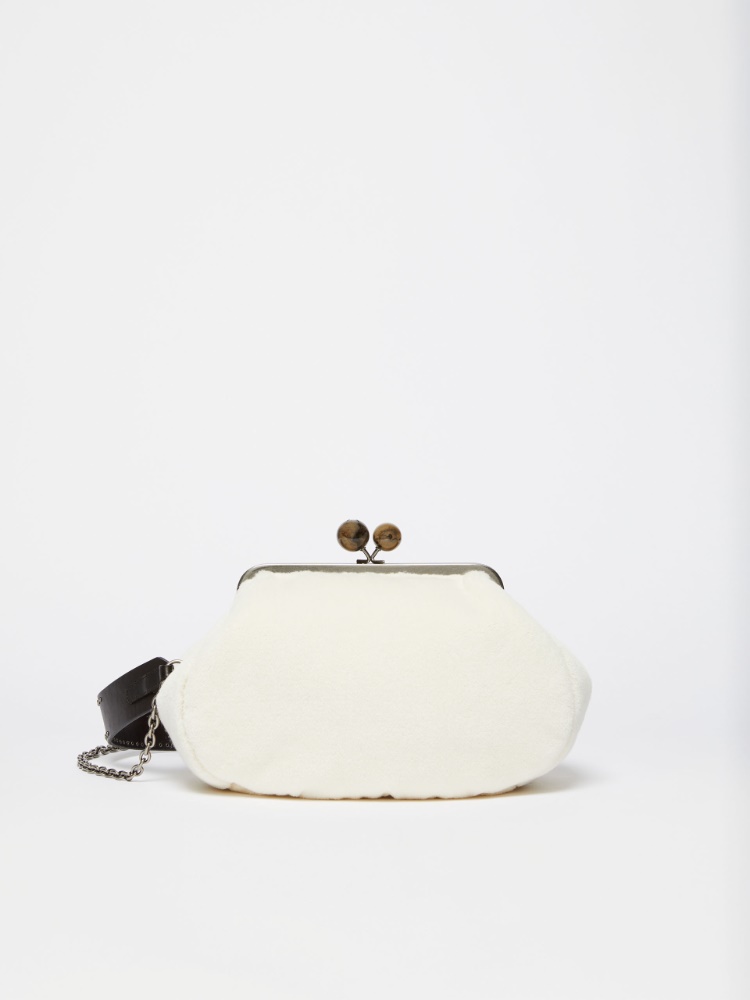 Medium Pasticcino Bag with long pile fabric - WHITE - Weekend Max Mara