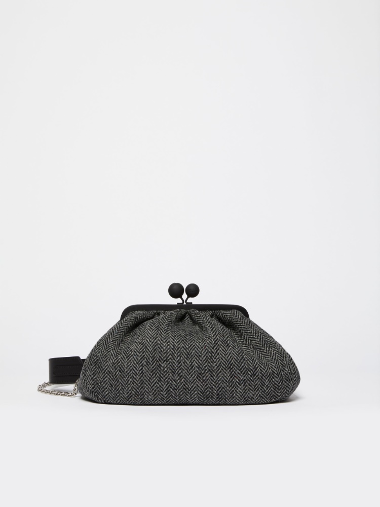 Medium Pasticcino Bag in chevron wool - DARK GREY - Weekend Max Mara