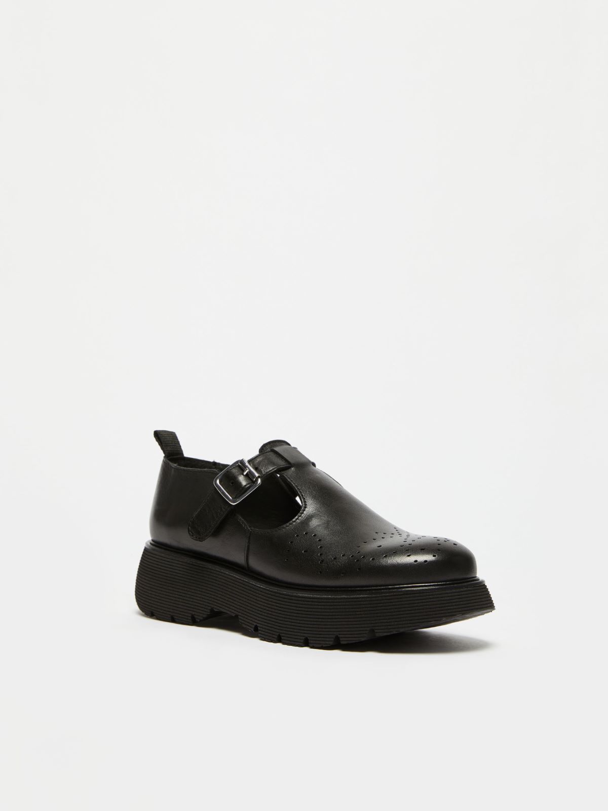 Leather Mary Jane shoes - BLACK - Weekend Max Mara - 2
