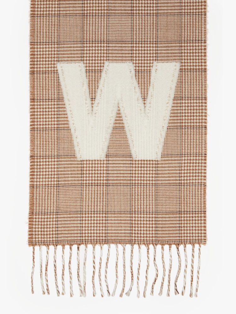 Wool stole with logo - NATURAL - Weekend Max Mara