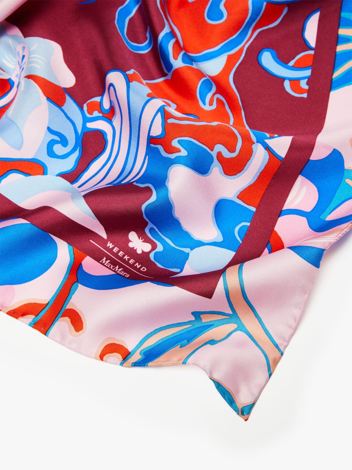 Scarf in printed silk twill - ANTIQUE ROSE - Weekend Max Mara - 3