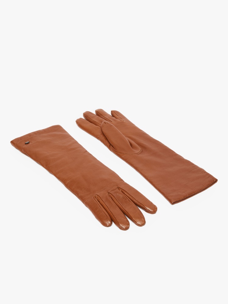 Nappa leather gloves - TOBACCO - Weekend Max Mara