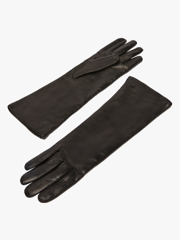 Nappa leather gloves - BLACK - Weekend Max Mara