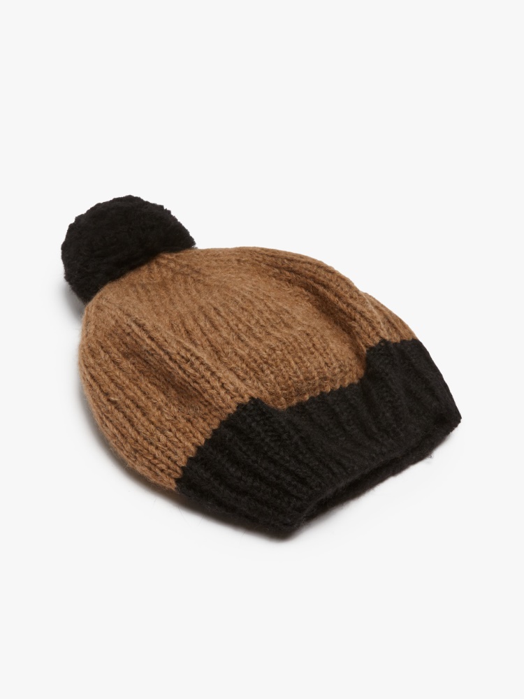 Hat in alpaca and wool yarn - CAMEL - Weekend Max Mara