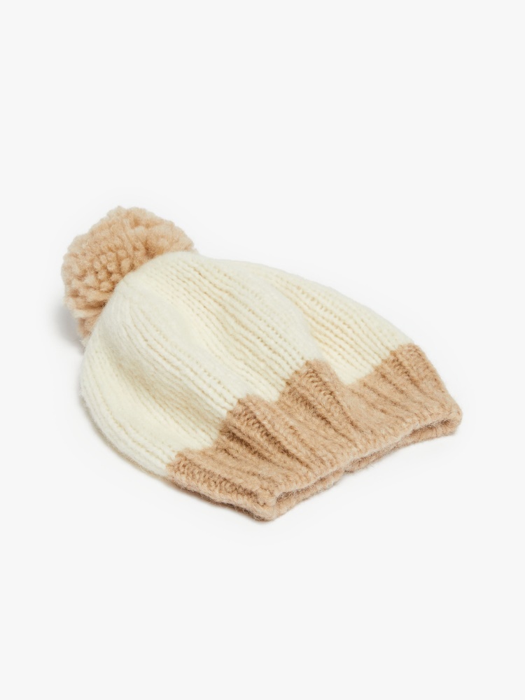 Hat in alpaca and wool yarn - WHITE - Weekend Max Mara