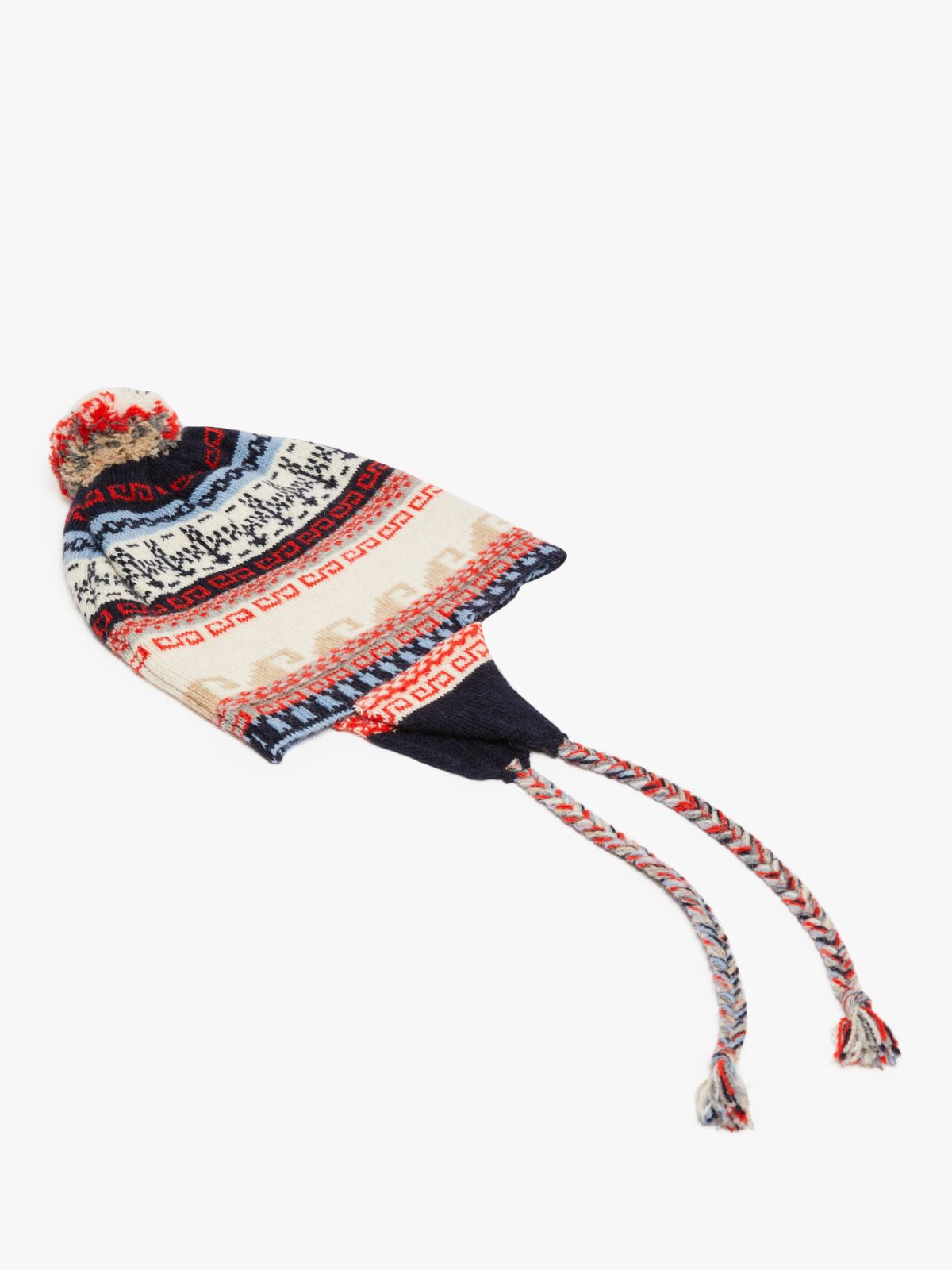 Hat in alpaca and wool yarn - RED - Weekend Max Mara - 2