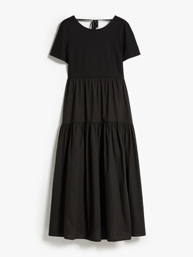 Long dress in jersey and cotton - BLACK - Weekend Max Mara - 2