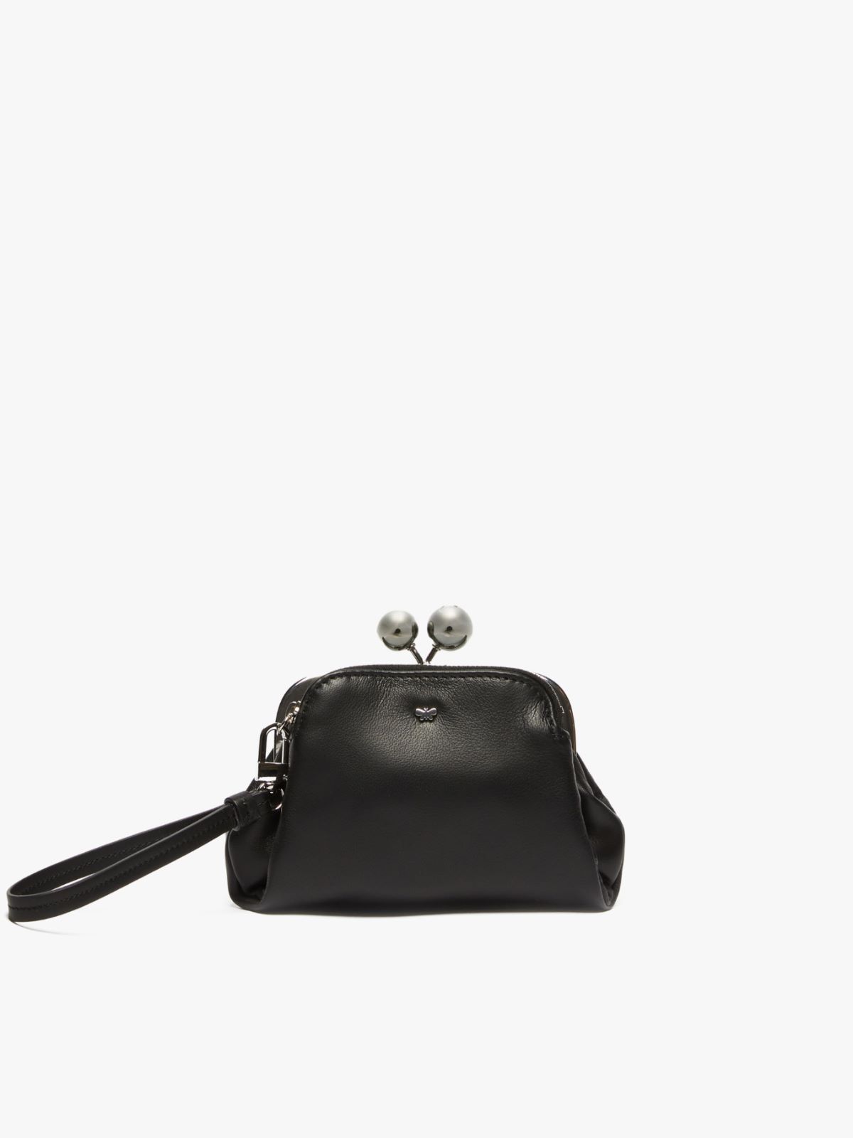 Pasticcino Bag wallet in nappa leather, black | Weekend Max Mara
