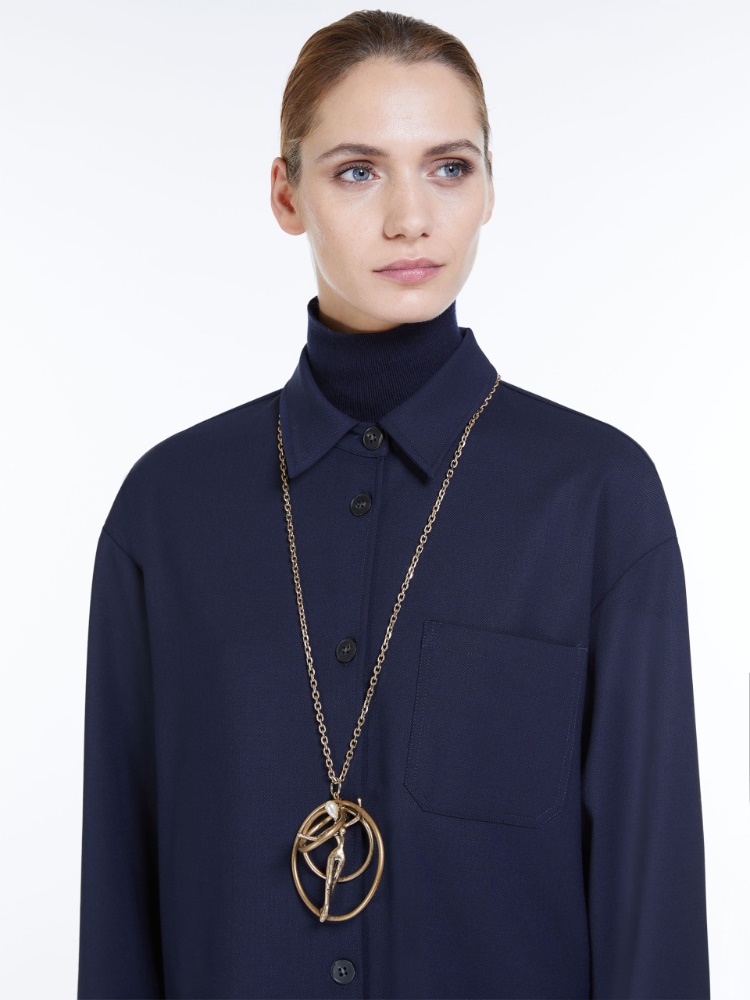 Metal necklace with pearl - GOLD - Weekend Max Mara - 2