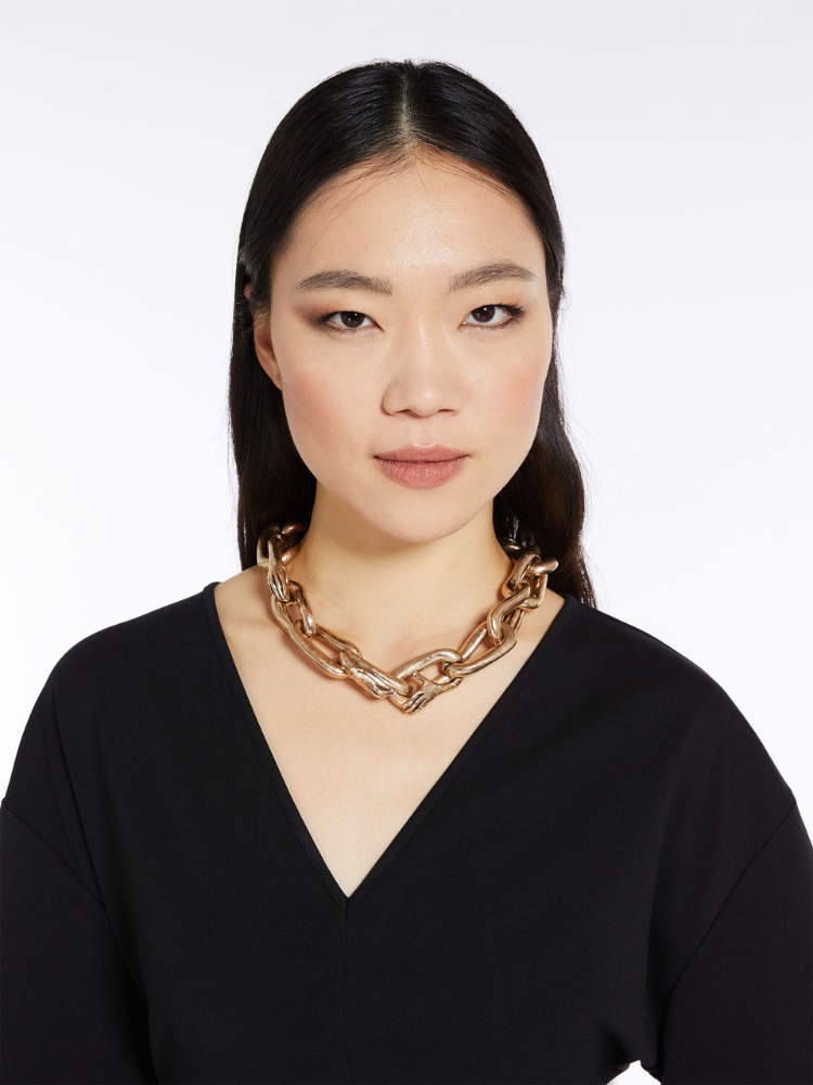 Metal chain necklace, gold | Weekend Max Mara