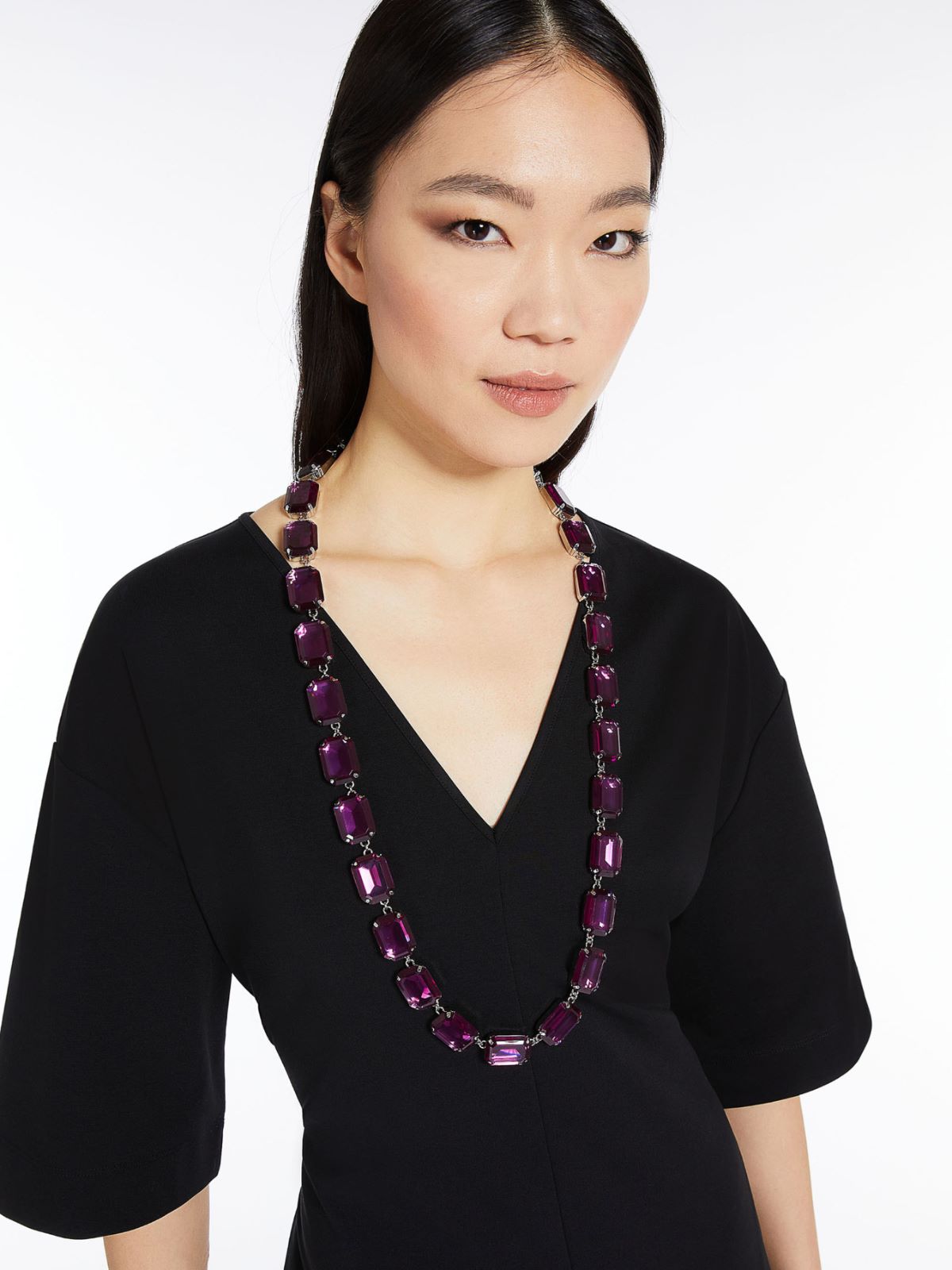 Long necklace with bezels - FUCHSIA - Weekend Max Mara - 3
