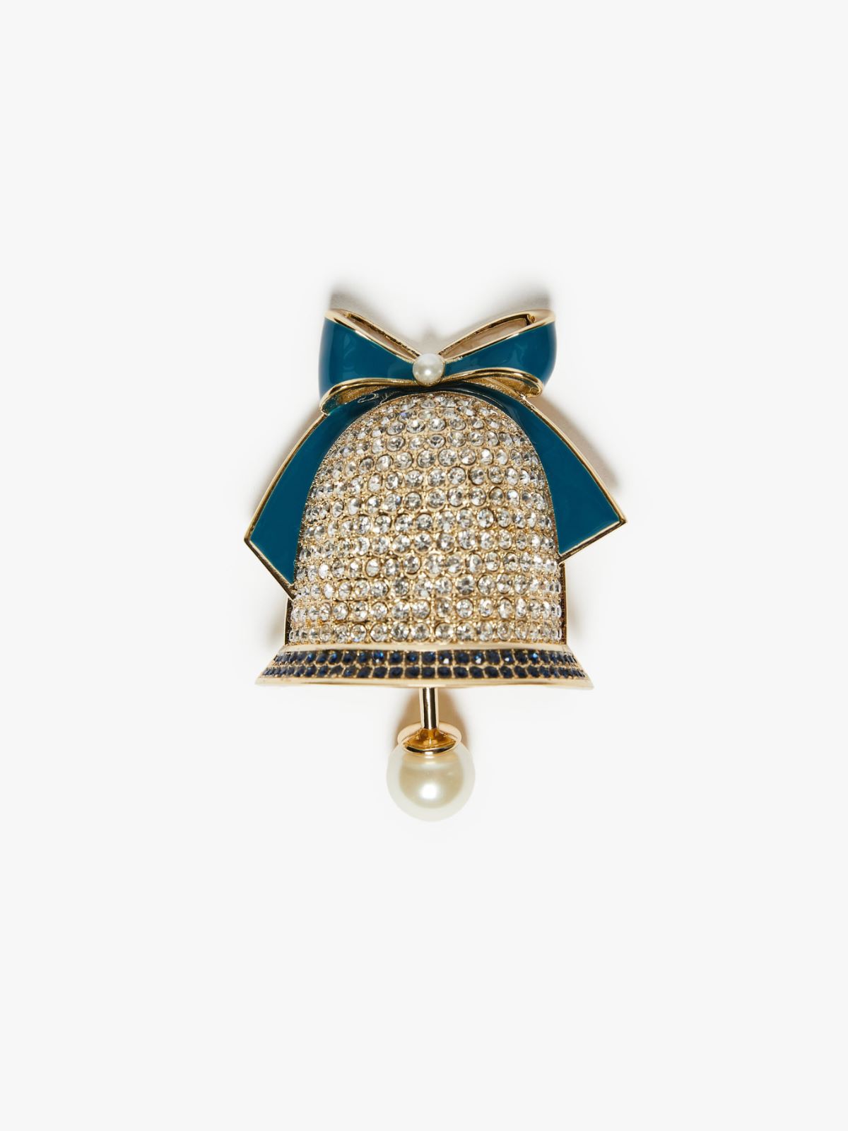 Metal and glass brooch - WHITE BLUE - Weekend Max Mara
