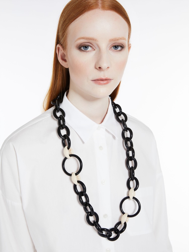 Resin chain necklace - BLACK - Weekend Max Mara - 2