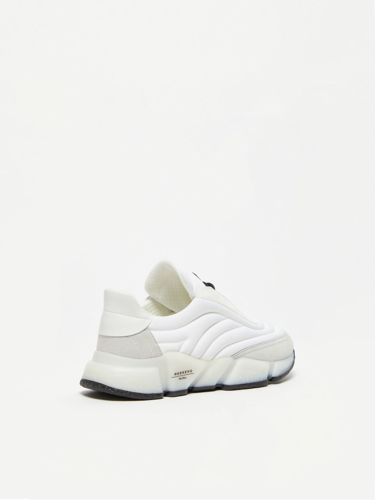 Nylon and leather running shoes - WHITE - Weekend Max Mara - 3