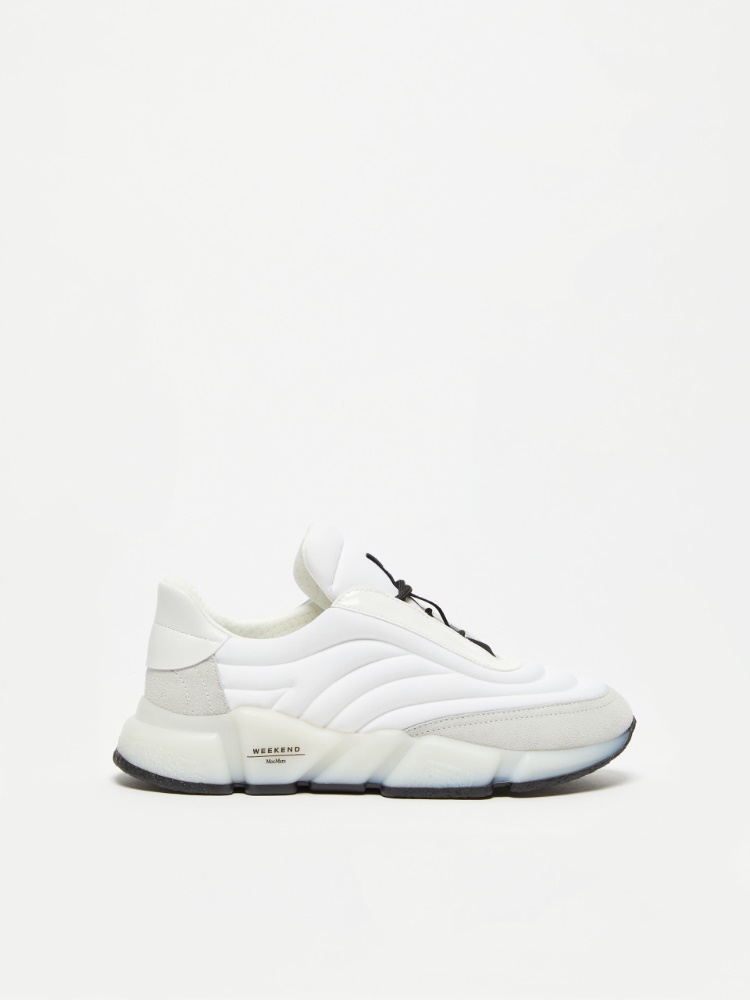 Nylon and leather running shoes - WHITE - Weekend Max Mara