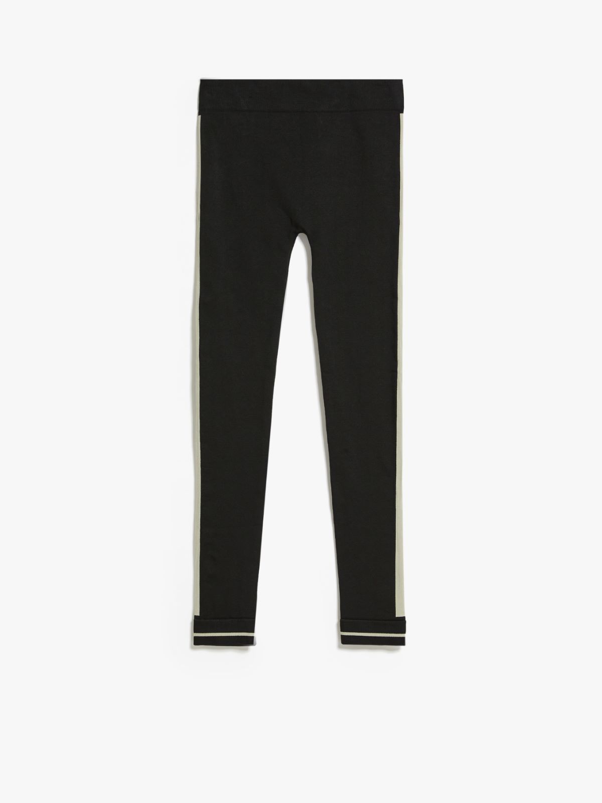 Max Mara Weekend - Black leggings with logo PALUDE - buy with