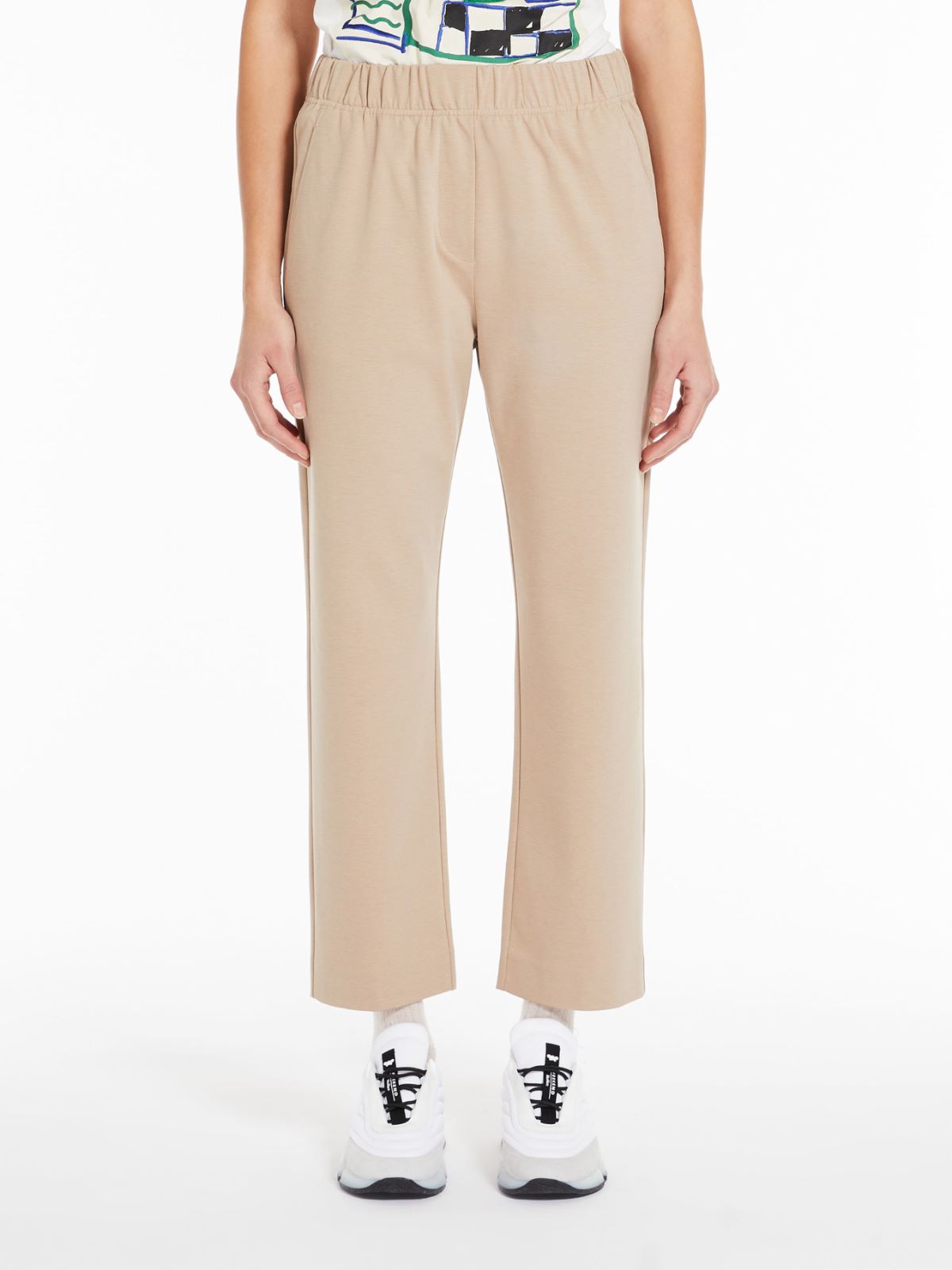 Jersey trousers, beige | Weekend Max Mara