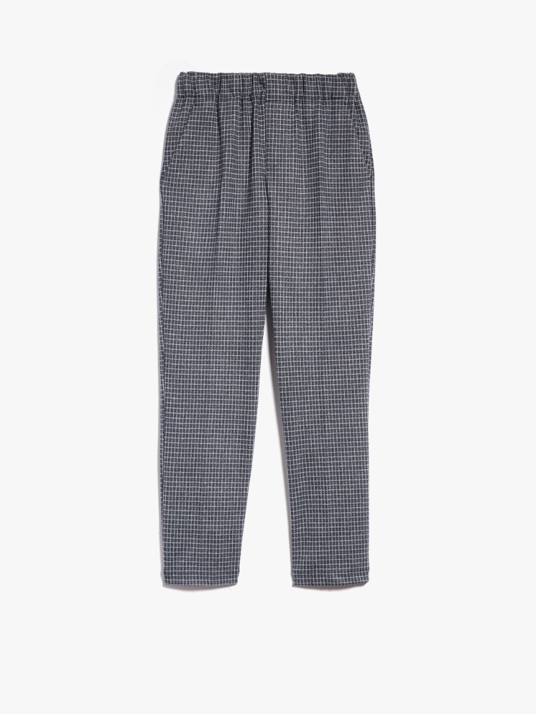 Jacquard jersey trousers, medium grey | Weekend Max Mara