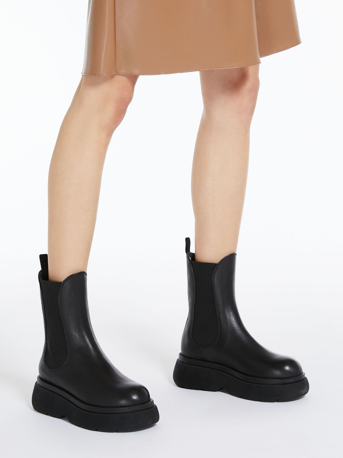 Leather ankle boots - BLACK - Weekend Max Mara - 5