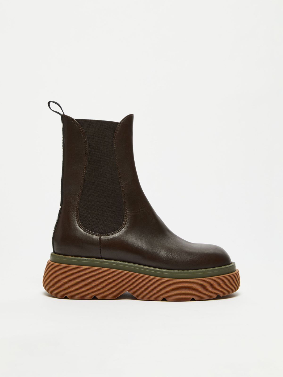 Leather ankle boots - DARK BOWN - Weekend Max Mara