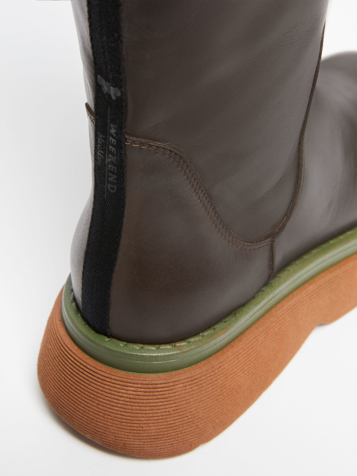 Leather boots - DARK BOWN - Weekend Max Mara - 5