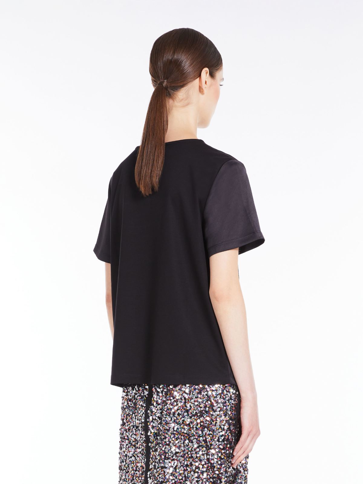 Blouse in satin and jersey - BLACK - Weekend Max Mara - 3