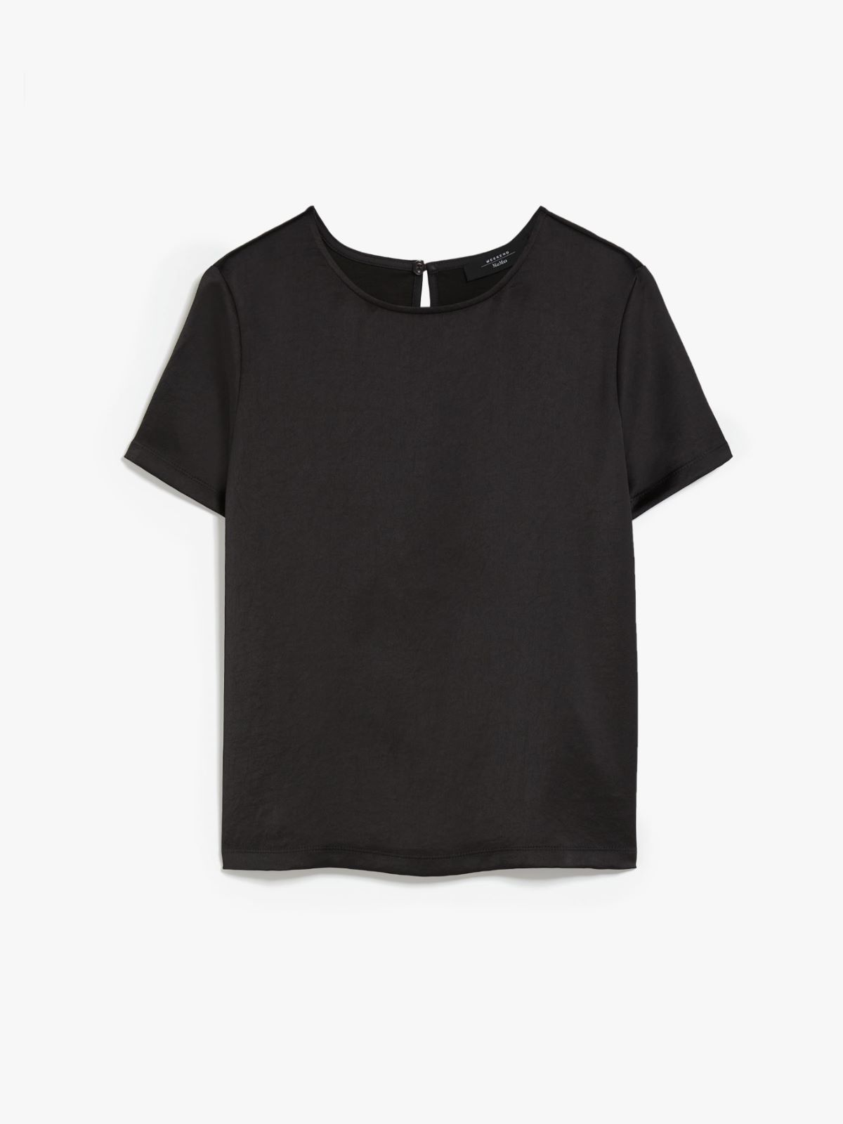 Blouse in satin and jersey, black | Weekend Max Mara