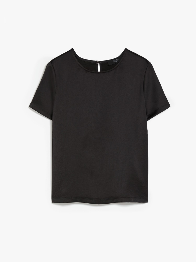 Blouse in satin and jersey - BLACK - Weekend Max Mara