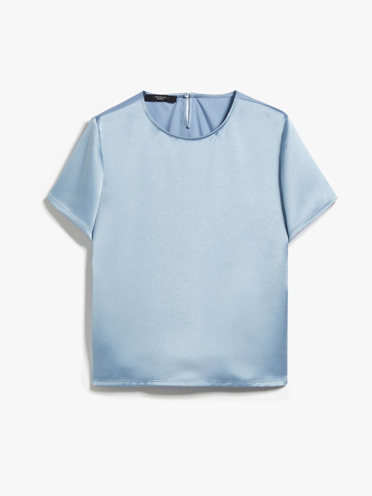 Blouse in satin and jersey - LIGHT BLUE - Weekend Max Mara - 6