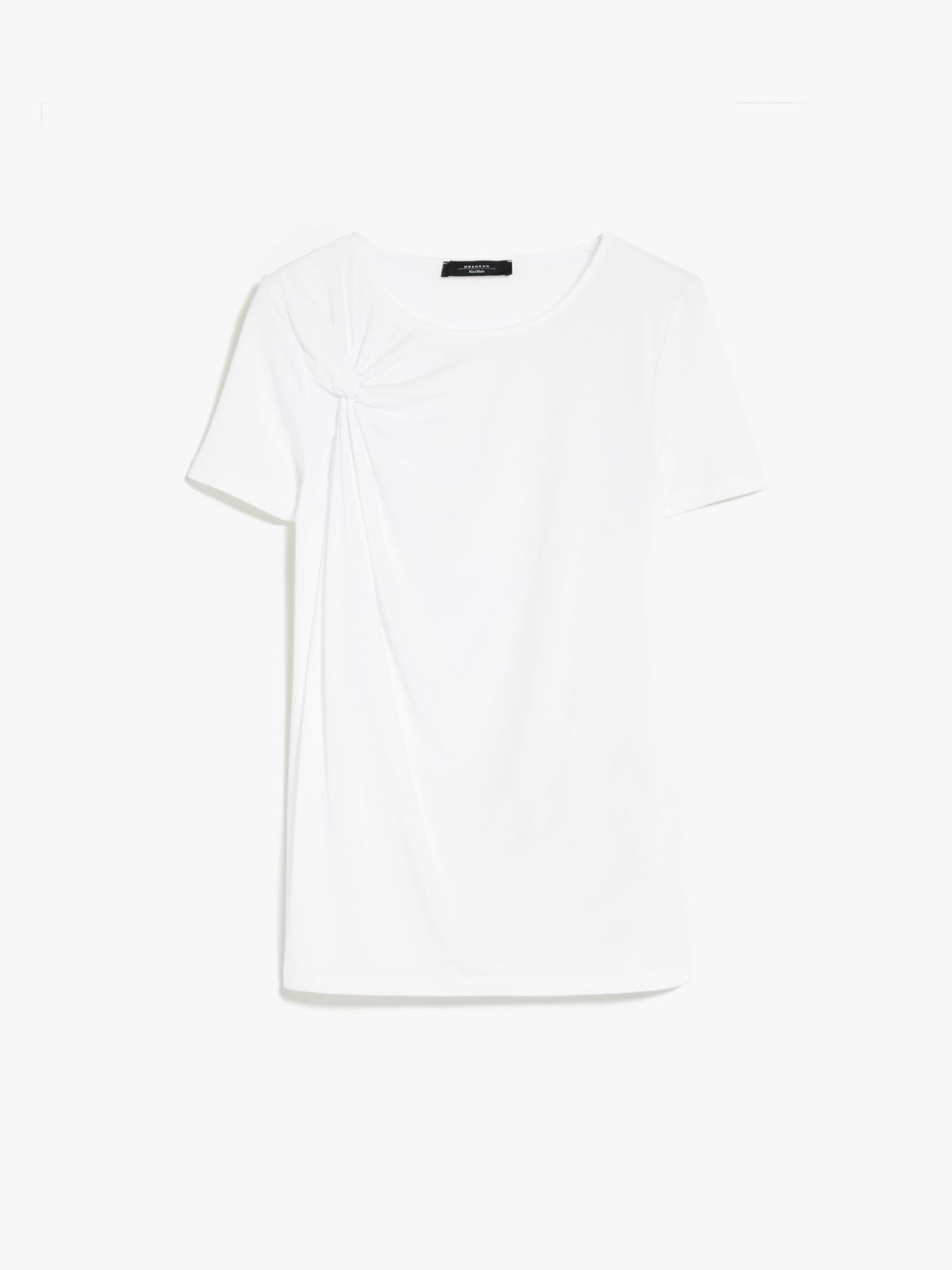 Draped jersey T-shirt - WHITE - Weekend Max Mara - 6