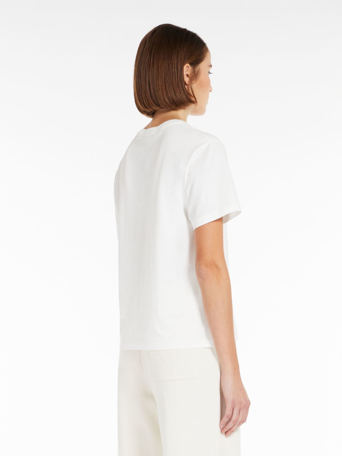 Round-neck jersey T-shirt - WHITE - Weekend Max Mara - 3
