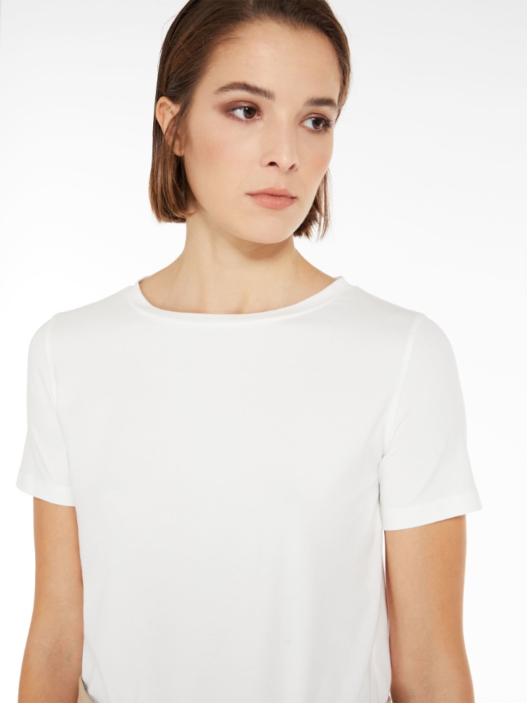 Basic jersey T-shirt - WHITE - Weekend Max Mara