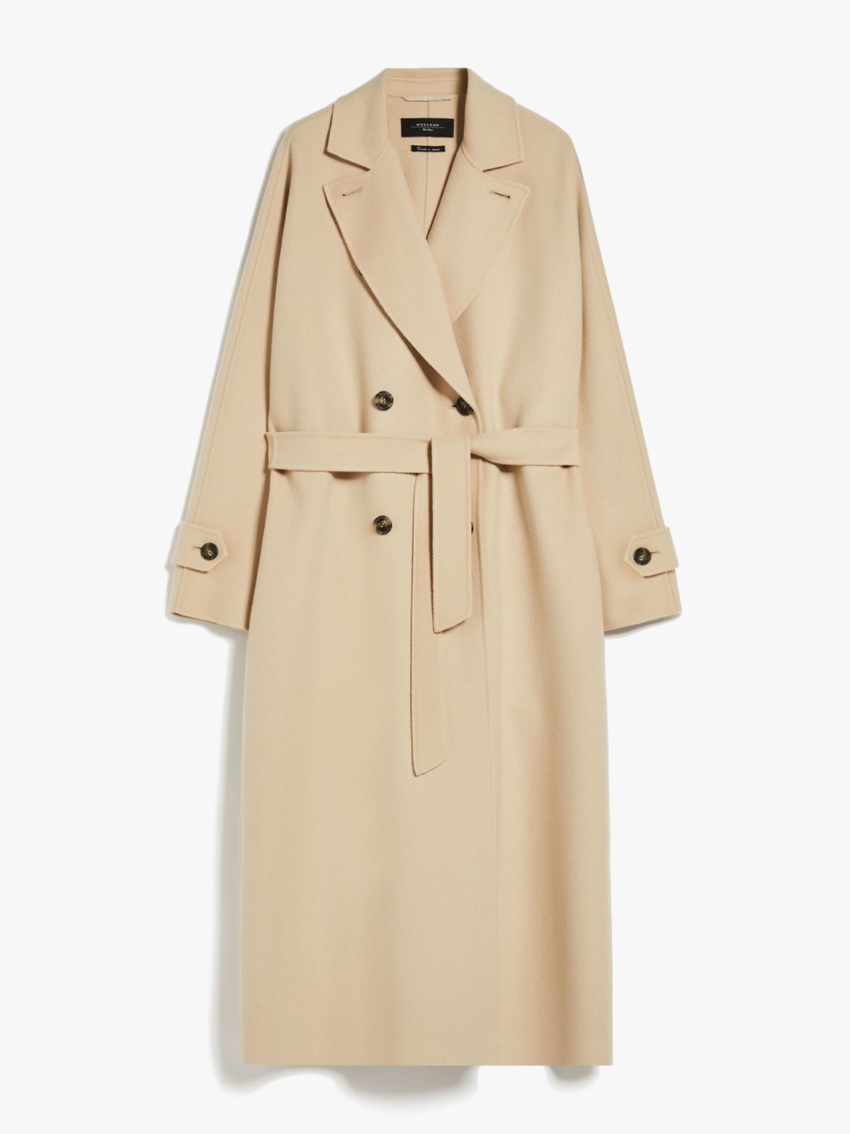 Long wool and technical fabric trench coat - SAND - Weekend Max Mara - 5