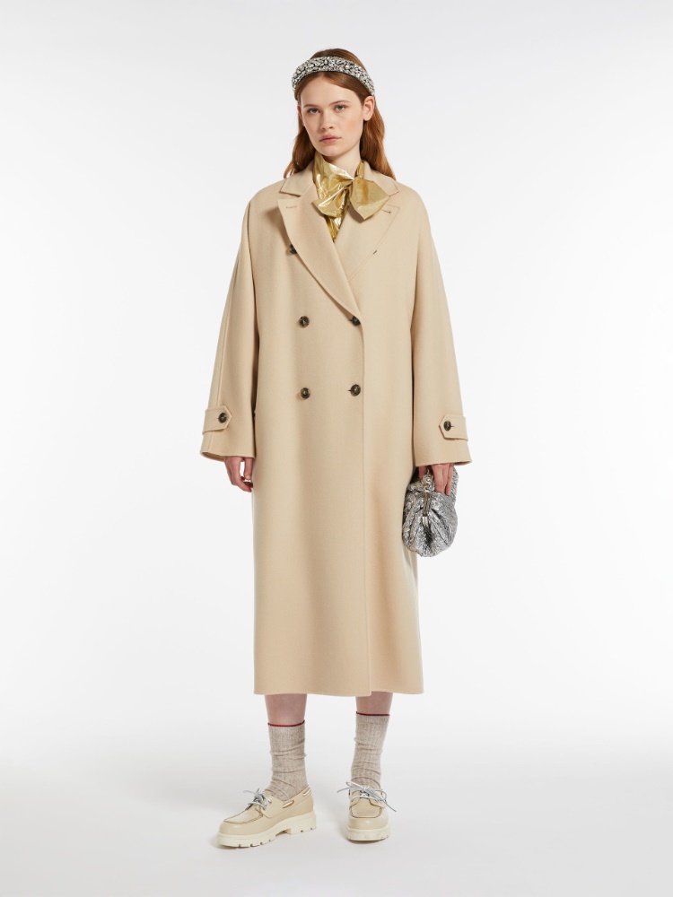 Long wool and technical fabric trench coat -  - Weekend Max Mara