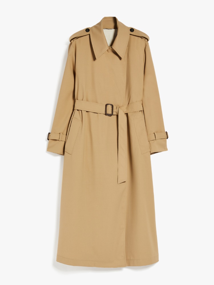 Double-breasted water-repellent gabardine trench coat -  - Weekend Max Mara - 2
