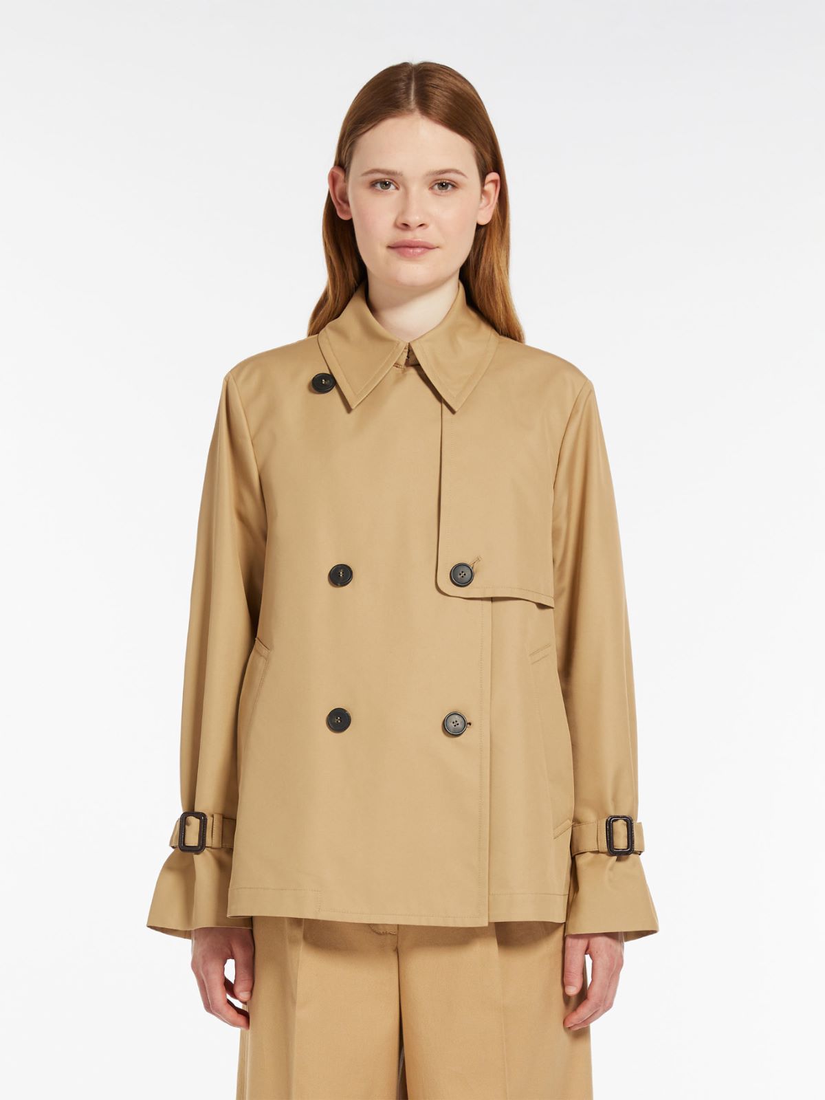 Water-repellent gabardine trench coat, beige | Weekend Max Mara
