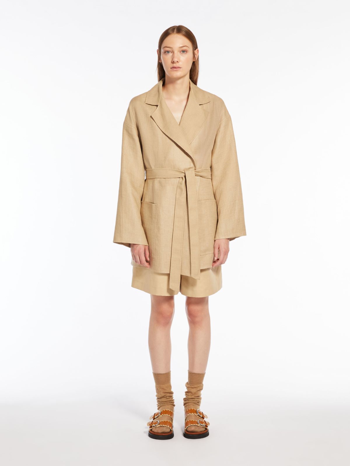 Linen and cotton jacket, colonial | Weekend Max Mara