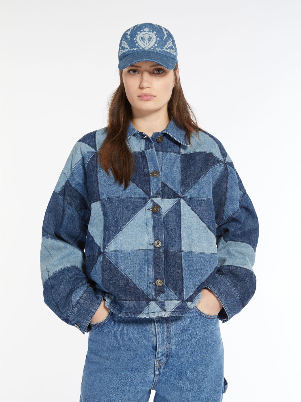 エッセンシャルズ] 【新品】CALEE CALEE Patchwork Patchwork Denim ...