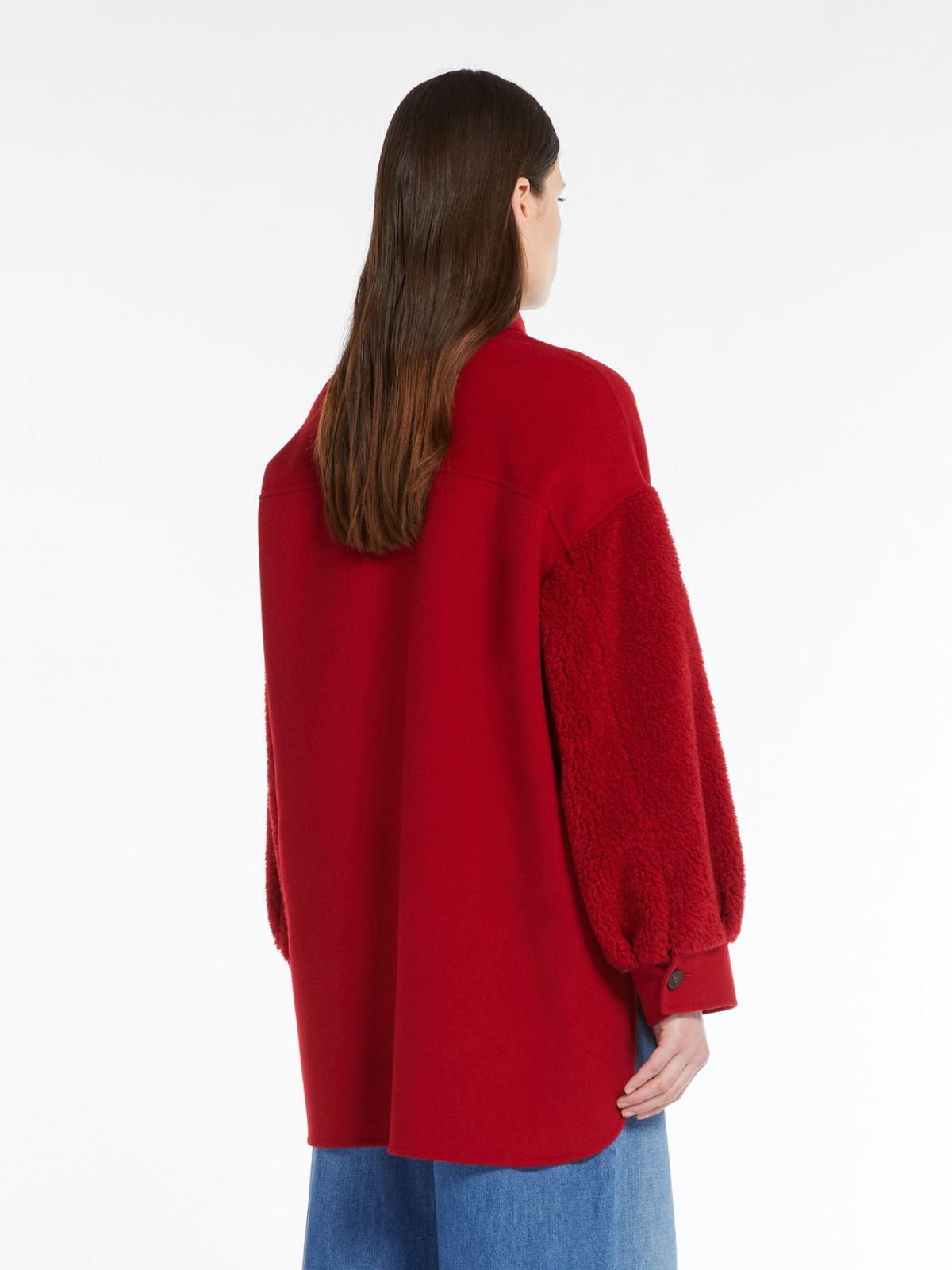 Belted wool shirt - RED - Weekend Max Mara - 3
