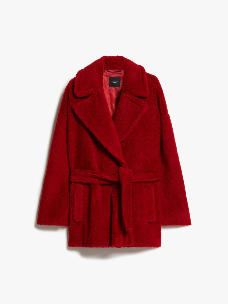 Wool fabric coat - RED - Weekend Max Mara - 2
