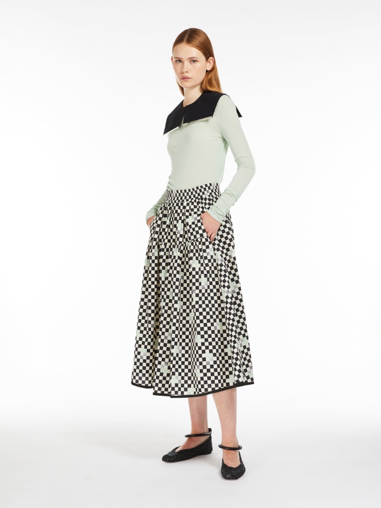 Cotton poplin skirt -  - Weekend Max Mara