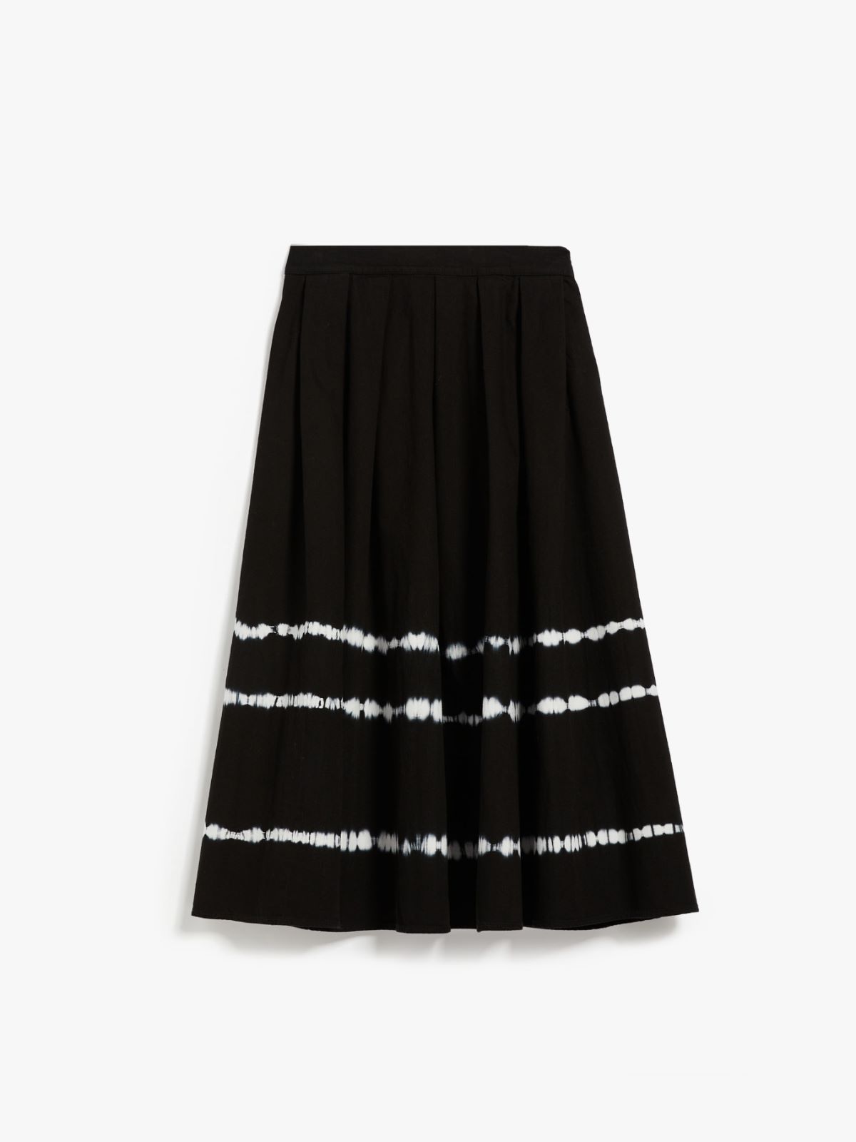Cotton tie-dye skirt - BLACK - Weekend Max Mara - 6