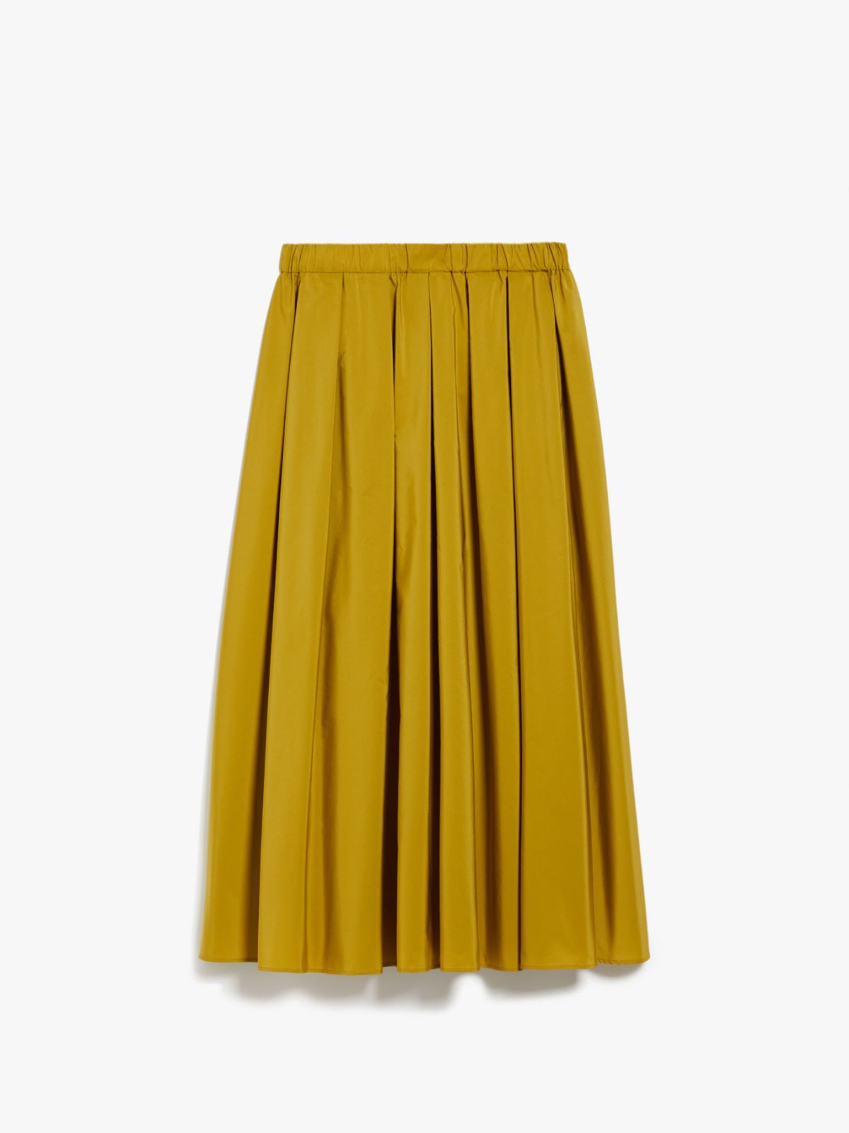 Flared cotton-blend taffeta skirt - MUSTARD - Weekend Max Mara - 5