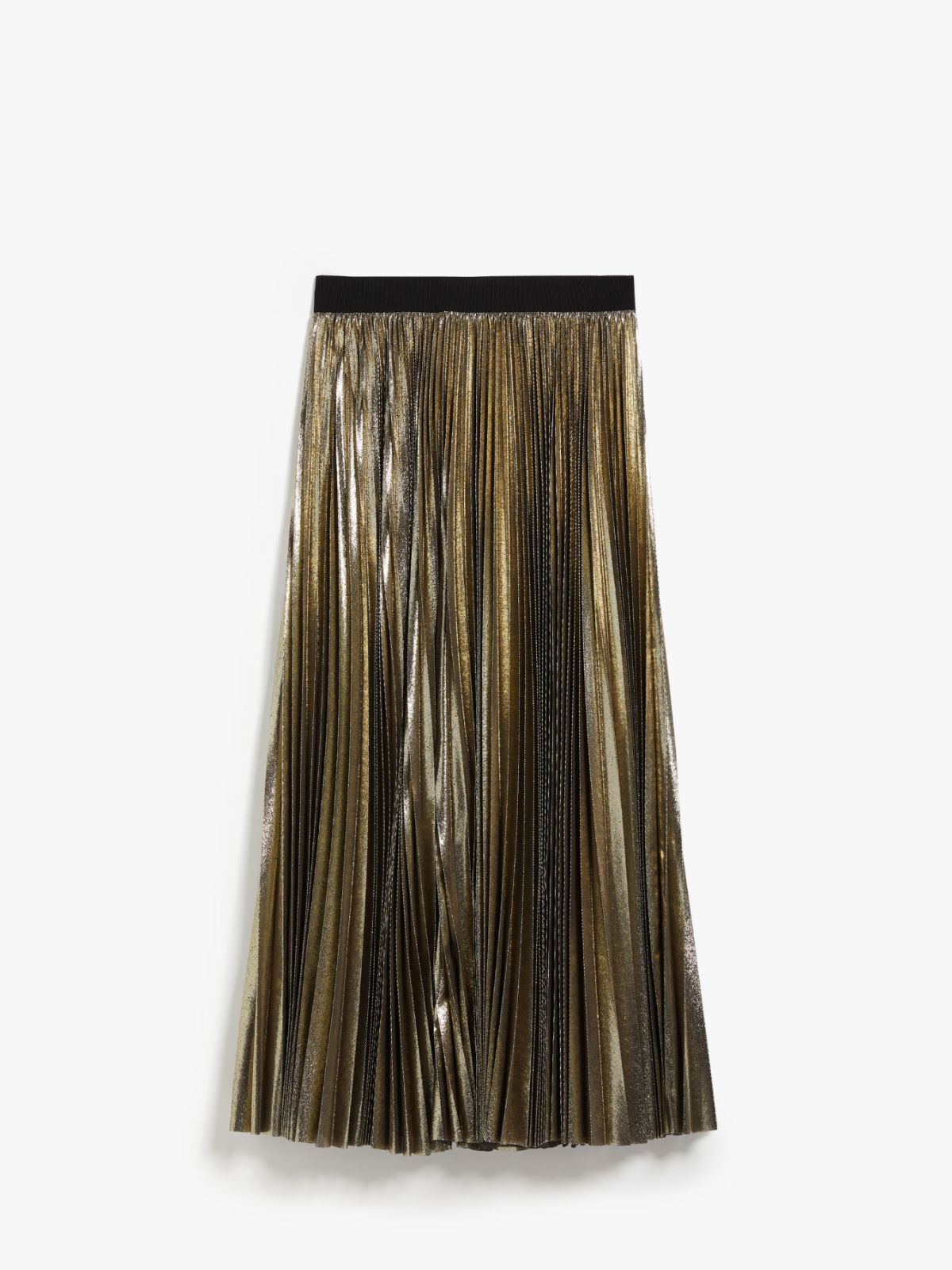Pleated georgette skirt - GOLD - Weekend Max Mara - 5