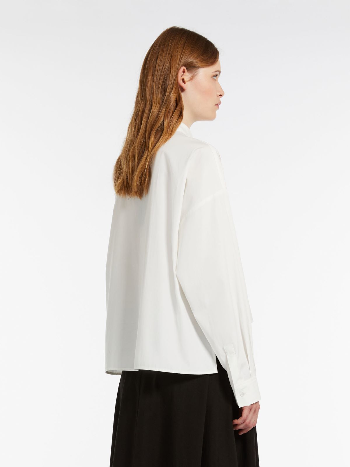 Pocket-detail poplin shirt - WHITE - Weekend Max Mara - 3