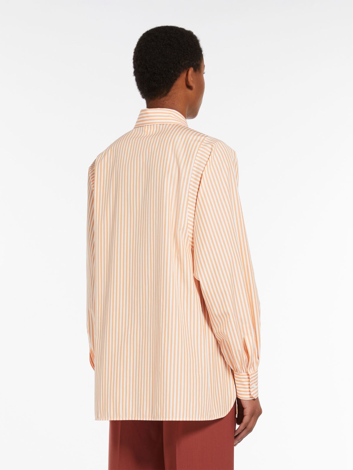 Striped cotton shirt - ORANGE - Weekend Max Mara - 3